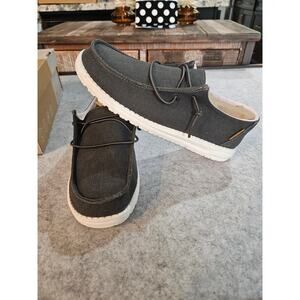 Hey Dude Womens Wendy Chambray Casual Shoes Size 8